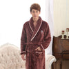 Sleepwear Coral Fleece Flannel Bathrobes